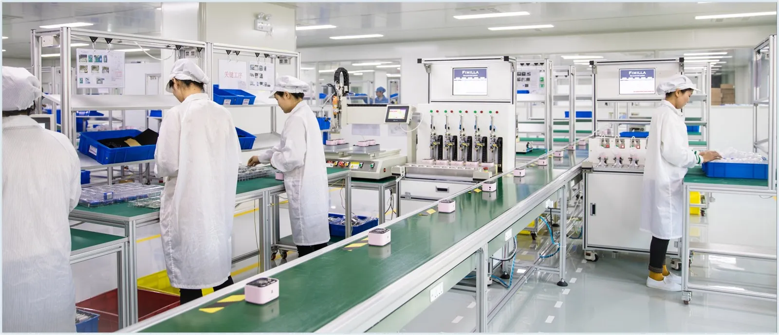 Fimilla factory production line for OEM breast pumps Fimilla factory production line for OEM breast pumps